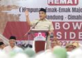 Ribuan Emak-emak dari 540 Majelis Taklim Kota Bandung-Cimahi Deklarasi Dukung Prabowo