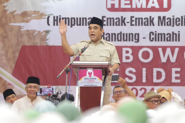 Ribuan Emak-emak dari 540 Majelis Taklim Kota Bandung-Cimahi Deklarasi Dukung Prabowo