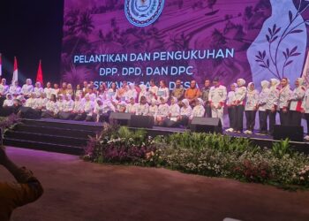 Hashim Djojohadikusumo Lantik Pengurus Srikandi Jaga Desa se-Indonesia, ABPEDNAS dan SMSI Kerja Sama Dukung Program Jaga Desa